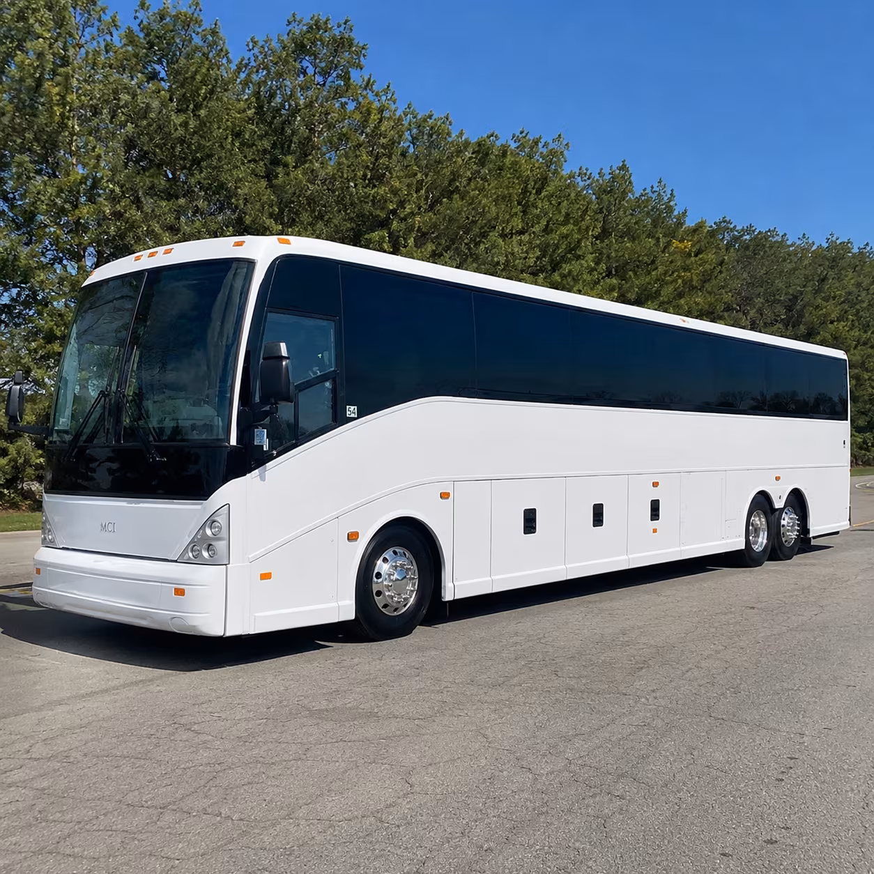 concord charter bus rental exterior